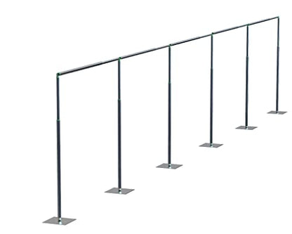 Adjustable Heavy Duty Portable 10FT X 50FT Pipe and Drape Backdrop Kit Quick Set Up Easy for Wedding&Party&Event&Photography&Show&Display (No Drape), But Not for Flower Walls/TVs/Heavy Items - size: 10FT x 50FT & No Drape