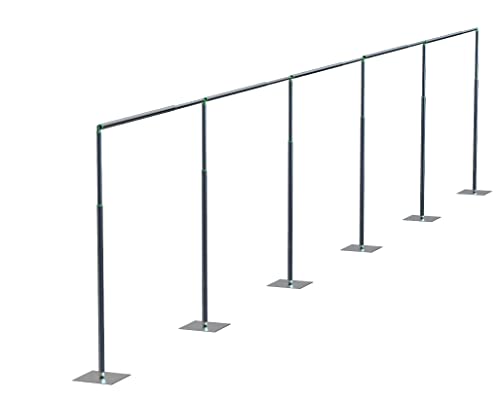 Adjustable Heavy Duty Portable 10FT X 50FT Pipe and Drape Backdrop Kit Quick Set Up Easy for Wedding&Party&Event&Photography&Show&Display (No Drape), But Not for Flower Walls/TVs/Heavy Items - size: 10FT x 50FT & No Drape