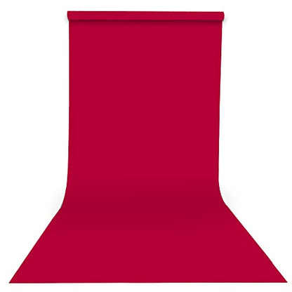 Seamless Photogrphy Background Paper, Paper Backdrop Roll for Photoshoot, 53" x16', Scarlet - color: Scarlet, size: 53"x16'