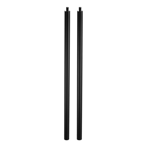 PATIKIL 12" Metal Extension Rod, 2 Pcs 1/4"-20 Female to Male Thread 0.47" Aluminum Alloy Lightweight Stabilizer Accessory Mount Tripod Extender Tube for Tripod DSLR Action Cameras, Black - color: Black, size: 1/4"-20, 12" Length, 0.47" Rod