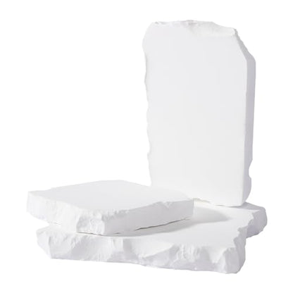 3pcs Irregular Gypsum Backdrops, 12×20 in Flat-Lay Background Props for Product Photo, Matte Fake Wall Texture, Instagram Flatlay Board, Small Still-Life Table Top, Lightweight PVC