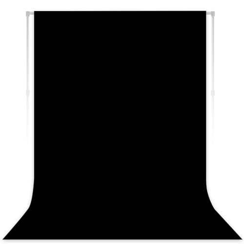 Black Backdrop for Photoshoot, Professional Photo Backdrop Background Curtain for Product Photography, Portraits, Wedding, Party, Live Streaming Video Recording 5X7 FT (Background Only) - color: Black, size: 5X7 FT
