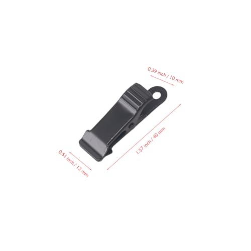 alligator clips small clamps mini Metal with smooth jaw and 5/16 Inch Capacity for crafts Home Office Use - color: Black