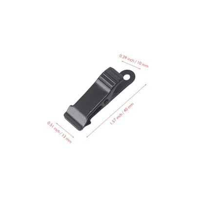 alligator clips small clamps mini Metal with smooth jaw and 5/16 Inch Capacity for crafts Home Office Use - color: Black