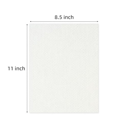Somime 25 Pack Embossed Backing Boards Only, 8.5x11 Uncut White Mat Board, Acid Free Backer Boards Ideal for Photos, Pictures, Prints, Frames, and Artwork - size: 8.5x11
