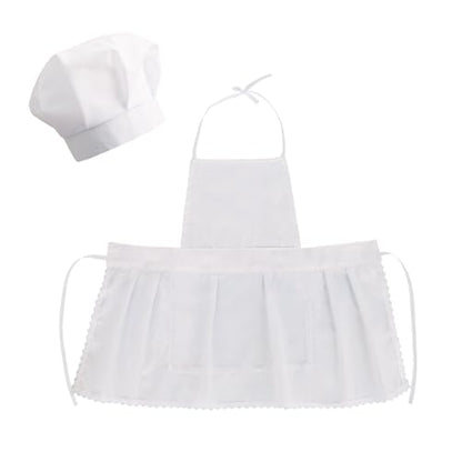 TINAYAUE Newborn Photography Prop Cute Baby Chef Outfits 5-12 Months White Chef Hat Apron Set Little Boys Girls Costume - color: 5-12 Months Girl