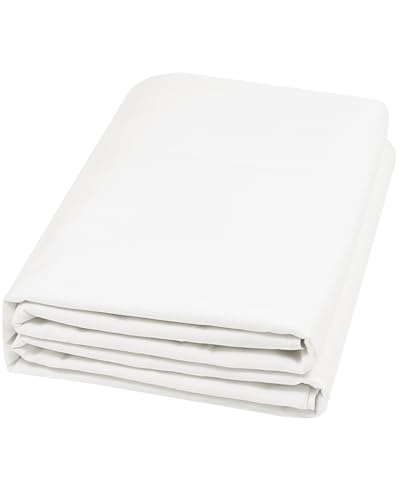 HOTGODEN Light Weight 100% Cotton Muslin Fabric: 59 inch x 2,5,10 Yards Bleached Muslin Linen Fabric Material for Sewing Material Apparel Cloth - color: Bleached, size: 10 YARDS