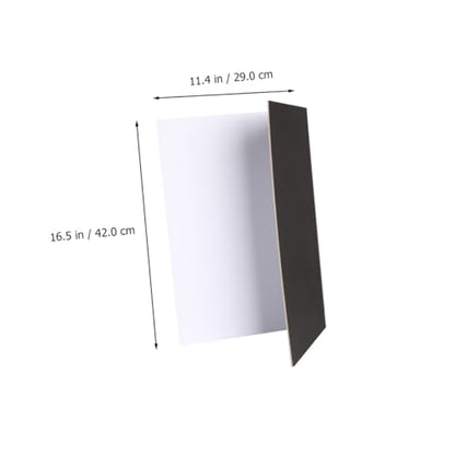 UKCOCO Folding Reflective Board Photography Backdrop Portable Silver Black White Thick Reflector for Studio and Outdoor Photo Shooting