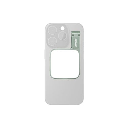 Amaran Go Magnetic Selfie Phone Light, Compatible with MagSafe & Qi2 Magnets, Dual LED Light Source with Adjustable Mirror Light & CCT (2700K-6500K), for Selfies, Makeup, & Content Creation (Green) - color: Green