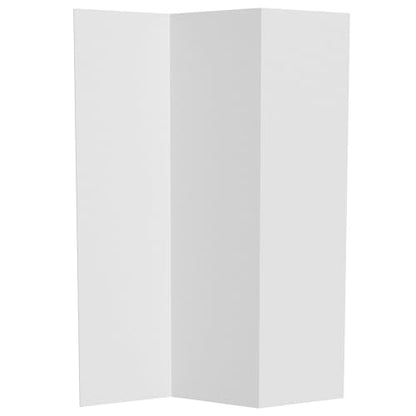 6 ft. Tall White Temporary Cardboard Folding Screen - 3 Panel - size: 6 ft Tall - 3 Panel