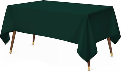 Utopia Kitchen Rectangle Table Cloth 1 Pack, Tablecloth Machine Washable, Polyester Table Cover for Dining, Buffet Parties, Picnics, Events, Weddings and Restaurants (60x102 Inches, Hunter Green) - color: Hunter Green, size: 1 Pack 60x102 Inch Tablecloth