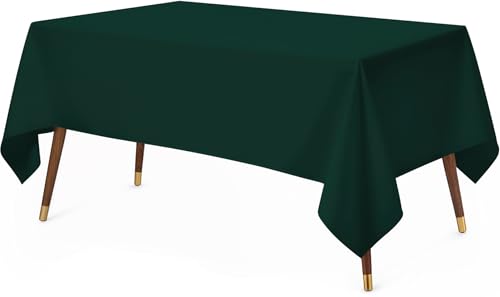 Utopia Kitchen Rectangle Table Cloth 1 Pack, Tablecloth Machine Washable, Polyester Table Cover for Dining, Buffet Parties, Picnics, Events, Weddings and Restaurants (60x102 Inches, Hunter Green) - color: Hunter Green, size: 1 Pack 60x102 Inch Tablecloth