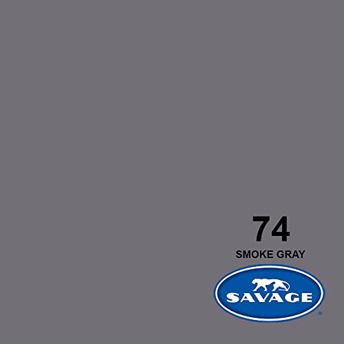 Savage Seamless Paper Photography Backdrop - Color #74 Smoke Gray, Size 26 Inches Wide x 36 Feet Long, Backdrop for Tabletop Product Photography and Crafting - Made in USA - color: Smoke Gray, size: 26 in x 36 ft