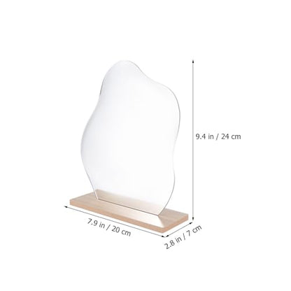 Irregular Desktop Makeup Mirror Vertical Lady Vanity Mirror for Home Decoration and Photography Props