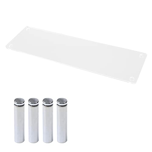 MY MIRONEY 2PCS Acrylic Display Stands Clear Display Shelf Cupcake Display Riser Makeup Holder for Decoration and Organizer(11.81" x 3.54" x 1.97") - size: 11.81" x 3.54" x 1.97"