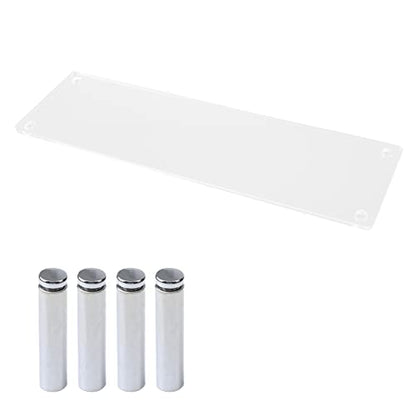 MY MIRONEY 2PCS Acrylic Display Stands Clear Display Shelf Cupcake Display Riser Makeup Holder for Decoration and Organizer(11.81" x 3.54" x 1.97") - size: 11.81" x 3.54" x 1.97"