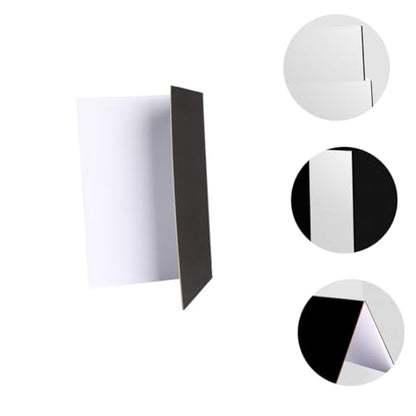 Operitacx Thick Foldable Photography Reflective Board White Black Backdrop Cardboard for Studio and Outdoor Photo Shoots