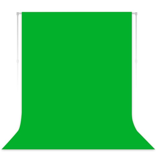 Green Screen Backdrop for Photoshoot, Professional Photo Backdrop Background Curtain for Product Photography，Portraits, Wedding, Party, Live Streaming Video Recording 7X10 FT - color: Green, size: 7X10 FT