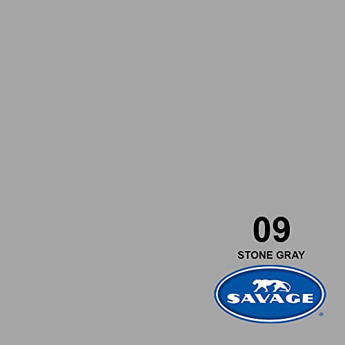 Savage Seamless Paper Photography Backdrop - Color #9 Stone Gray, Size 26 Inches Wide x 36 Feet Long, Backdrop for Tabletop Product Photography and Crafting - Made in USA - color: Stone Gray, size: 26 in x 36 ft