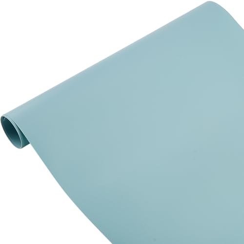 GORGECRAFT 1.3 Yard 15.8 Inch Food Photography Backdrop PVC Background Vinyl Waterproof Sea Green Matte Flat Lay Photo Studio Photography Props for Product Portrait Pet Cosmetics Jewelry Shooting - color: Sea Green