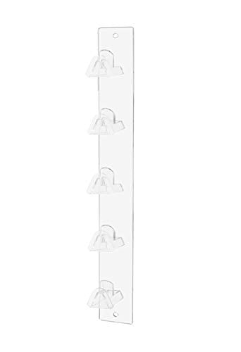 Marketing Holders 2 Pack Eyewear Holder 5 Pair Wall Mount with Hardware for Department Stores Optical Outlets Fashion Retailers Shopping Malls Clear Acrylic - size: 5 Tier Clear