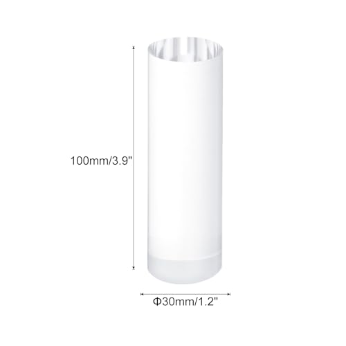 uxcell Acrylic Cylinder Display Blocks, 30 x 100 mm/1.2" x 3.9" Clear Jewelry Display Base Polished Cube Riser Stand Display Holder Base for Ring Jewelry Cosmetics Crafts - size: 30 x 100mm