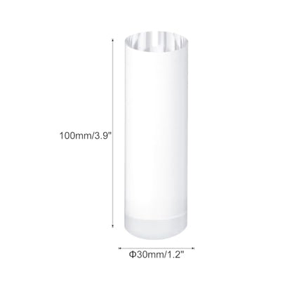 uxcell Acrylic Cylinder Display Blocks, 30 x 100 mm/1.2" x 3.9" Clear Jewelry Display Base Polished Cube Riser Stand Display Holder Base for Ring Jewelry Cosmetics Crafts - size: 30 x 100mm