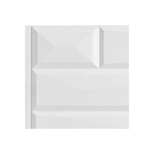 FASÄDE Vista Decorative Vinyl Backsplash Panel in Matte White (6X6 Inch Sample) - color: Matte White, size: 6X6 Inch Sample