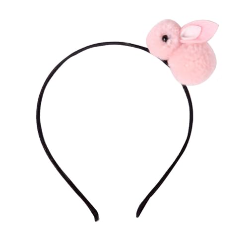 Pvoiue Easter Bunny Headband - Cute Plush Rabbit Hair Band for Women - color: Pink