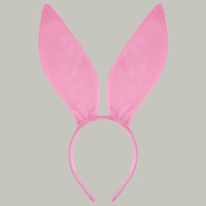 Rabbits Ears Hairband Photo Props Easters Hair Hoop Headband Party Headpiece Dress up Headbands for Music Festival - color: Red