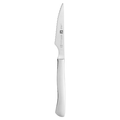 ZWILLING 4-pc Stainless Steel Serrated Steak Knife Set, made in Spain - color: Stainless Steel, size: 4 pc