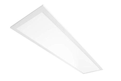 1x4’ RAB LED Drop Ceiling Light Panel - Edge-LIT Lighting | 30W | 3228 Lumens | 3500K - Dimmable & Easy Installation EZPAN1X4-30YN/D10 - color: White
