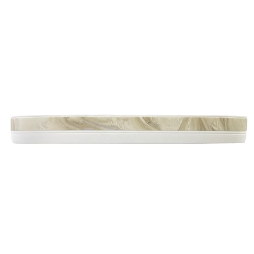 Izod – Vanity Tray, Hand-Painted Resin with Marble Detail, Contemporary Home Decor – Perfect for Organizing Toiletries, Cosmetics and Bathroom Essentials (Tidal) - size: 10" x 5.5" x 1.2"