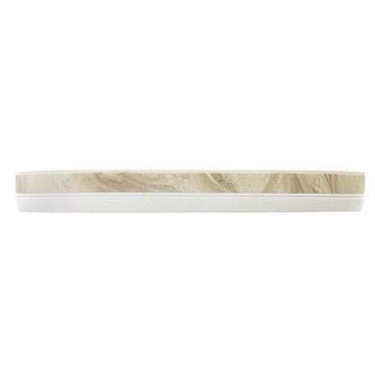 Izod – Vanity Tray, Hand-Painted Resin with Marble Detail, Contemporary Home Decor – Perfect for Organizing Toiletries, Cosmetics and Bathroom Essentials (Tidal) - size: 10" x 5.5" x 1.2"