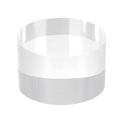 MECCANIXITY Clear Acrylic Solid Cylinder Round Display Riser, 1.2 inches (Height) x 2 inches (Diameter), for Showing Your Collectibles, Cosmetics