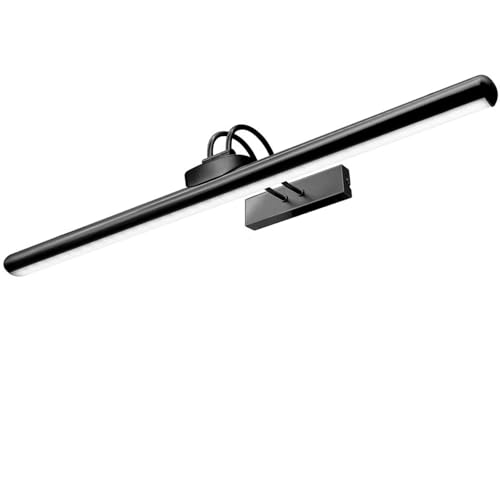 26" Wireless Picture Lights, Rechargeable Battery Art Display Light with Remote Control, Dimmable/Timer Off Dartboard Light, 3 Lighting Modes Full Metal Painting Display Lights(Black-1 Pack) - color: Black-1 Pack