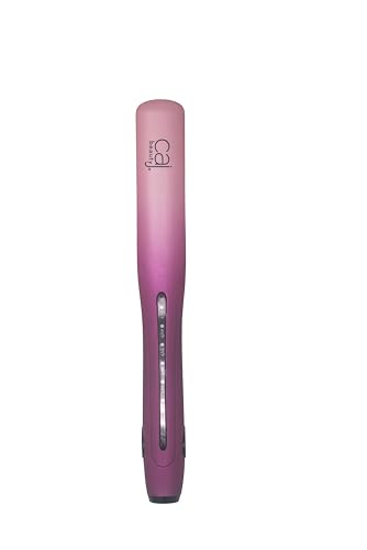 CAJ Beauty Flip & Bend Style Iron in Rose Ombre, Thermatru Technology, 1" Titanium Floating Teeth Comb, Automatic Shut-Off, Color-Coded LED Lights for Easy Temperature Indication - color: Rose Ombre