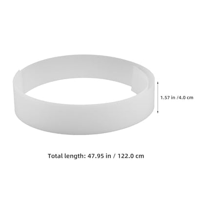 Uonlytech Soft Light LED Diffuser Sheet for Strip Lights, Flexible Acrylic Lamp Lens for Signage, Ceiling Fixture Replacement Shade, Lightbox, Spotlights 1220x40mm