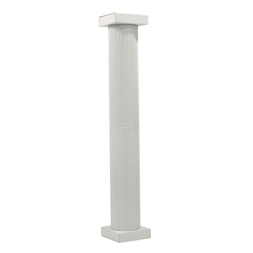 Anderson's 8 Foot White Traditional Cardboard Columns Kit, Set of 2, Decorations, Props, Photo Booth, Photo Ops, Prom, Homecoming, Event Décor - color: 8 Foot White Traditional Columns Kit