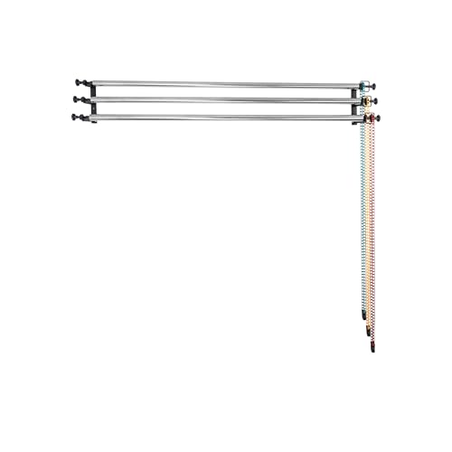 Photography Backdrop Roller Support System, 3 Rollers, 120-inch Stainless Steel Crossbars, Wall/Celing/Light Stand Backdrop Mount, Background Support