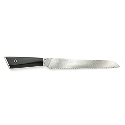 Mercer Culinary M13789 Premium Grade Super Steel, 8-Inch Serrated Bread Knife, G10 Handle - style: Serrated Bread Knife G10 Handle 8 Inch