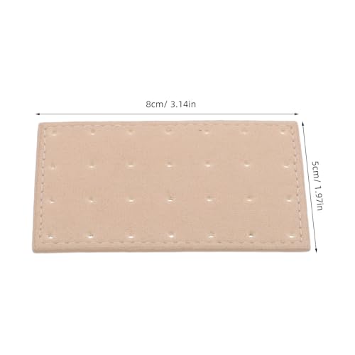 BESPORTBLE 6PCS Earring Organizer Boards: Portable Multi Hole Fabric Pegboard Display Stand Ear Studs Display Holder Earring Showcase Board for Travel Home