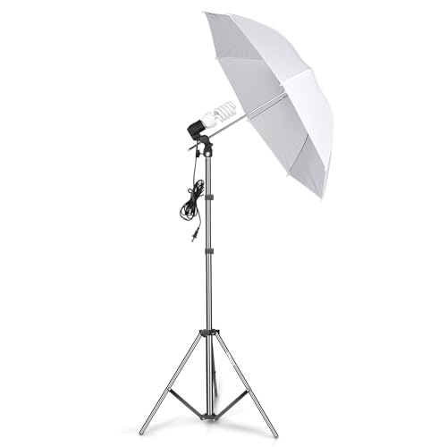 EMART Photography Umbrella Lighting Kit, 200W 5500K Photo Portrait Continuous Reflector Lights for Camera Video Studio Shooting Daylight (1 Pack) - size: 1 Pack