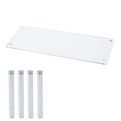 MY MIRONEY 2PCS Acrylic Display Stands Clear Display Shelf Cupcake Display Riser Makeup Holder for Decoration and Organizer(9.84" x 3.54" x 3.94") - size: 9.84" x 3.54" x 3.94"