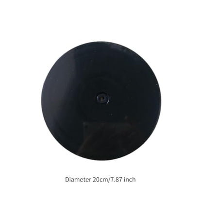 360 Degree Rotating Display Stand for Photos and Props with Acrylic Base for Various Settings, Black - color: Black