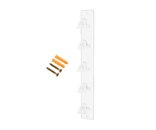 Marketing Holders 2 Pack Eyewear Holder 5 Pair Wall Mount with Hardware for Department Stores Optical Outlets Fashion Retailers Shopping Malls Clear Acrylic - size: 5 Tier Clear