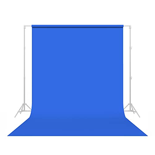 Savage Seamless Paper Photography Backdrop - Color #58 Studio Blue, Size 107 Inches Wide x 36 Feet Long, Backdrop for YouTube Videos, Streaming, Interviews and Portraits - Made in USA - size: 107 in x 36 ft