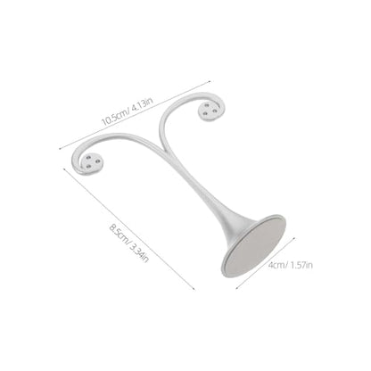 Metal Earring T Bar Stand - 6 Holes Retail Display Holder T Earring Display Holder - Jewelry Stand with Base for Show Jewelry Online Stores Photography Prop - color: Silver