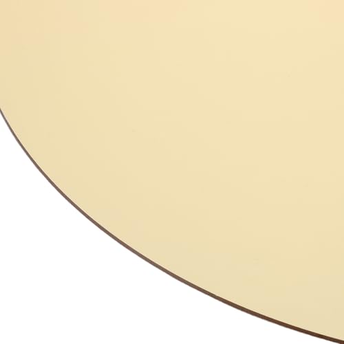 4pcs Gold Acrylic Round Mirrors - Wedding Table Centerpiece Tray Adhesive Wall Sticker Candle Plate for Birtdhay Photoshoot Perfume Cosmetic Jewelry Display - color: Golden