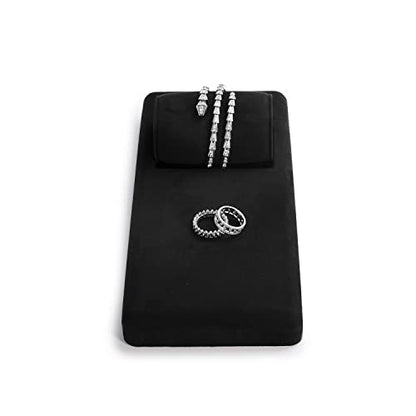 Oirlv Premium Black Microfiber Jewelry Display Tray Jewelry Display Set for Selling Small Bracelet Bangle Display Tray(TT07004) - size: Bracelet/Bangle tray